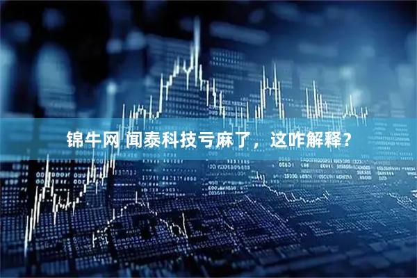 锦牛网 闻泰科技亏麻了，这咋解释？